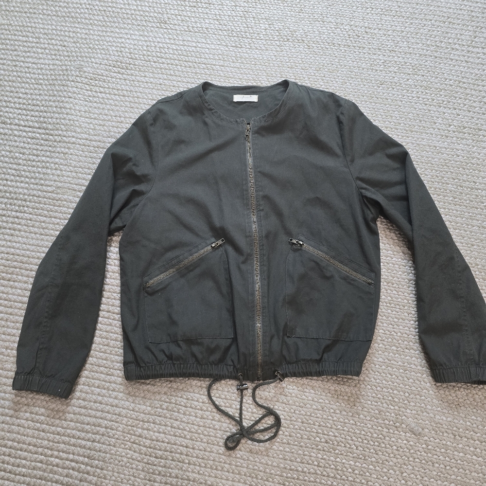 Freebird Army Green  Karma Bomber Jacket